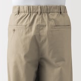 紳士　涼感　タックストレートパンツ