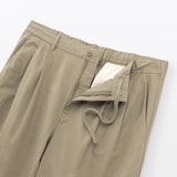 紳士　涼感　タックストレートパンツ