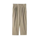 紳士　涼感　タックストレートパンツ