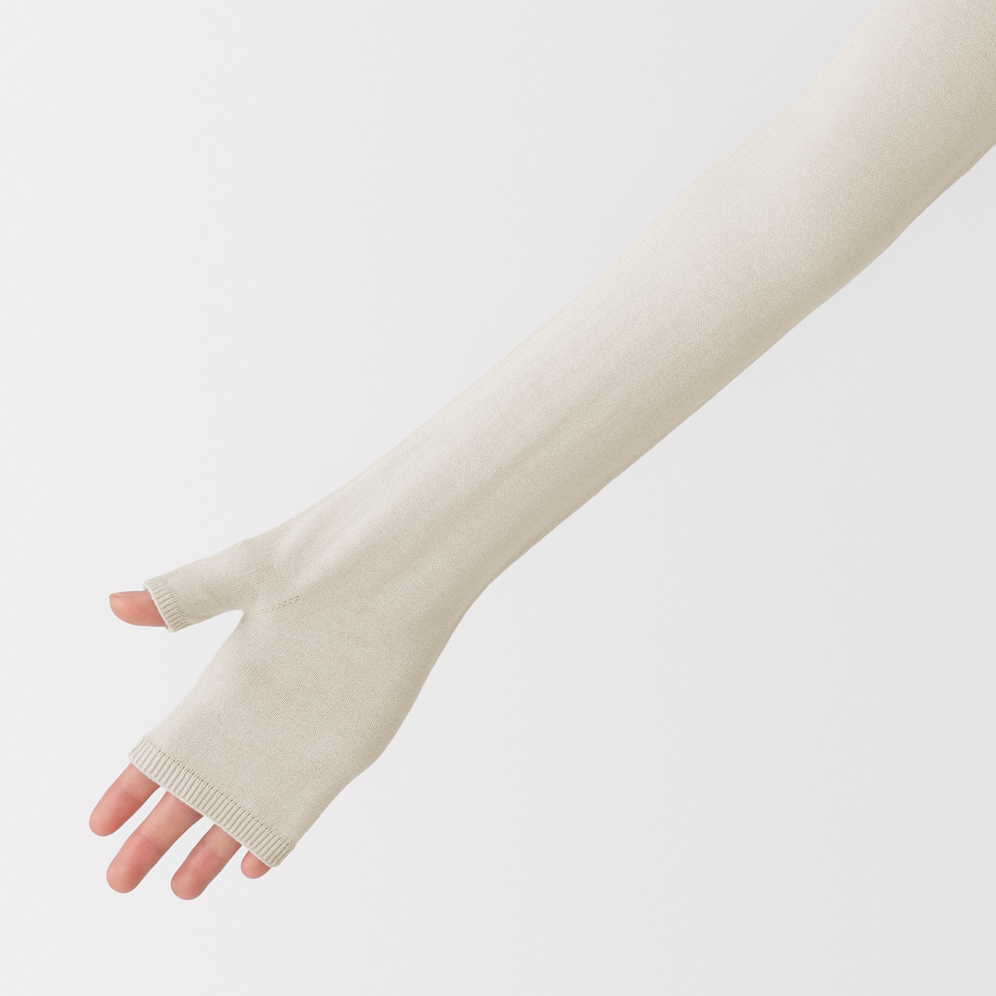 ＵＶカット強撚コットンアームカバー（ロング）