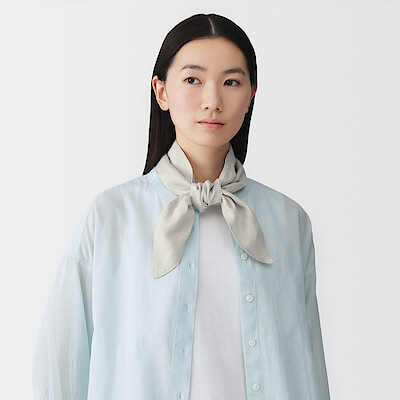 ＵＶカットリヨセルリネンポケット付きスカーフ