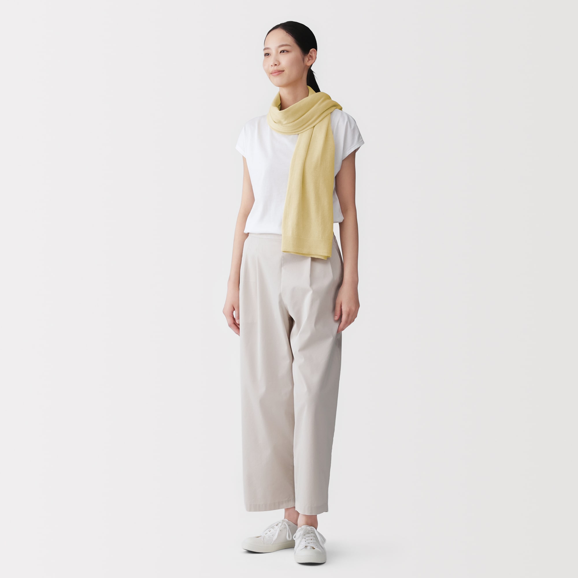 ＵＶカット強撚コットンボレロ　ボタン付き