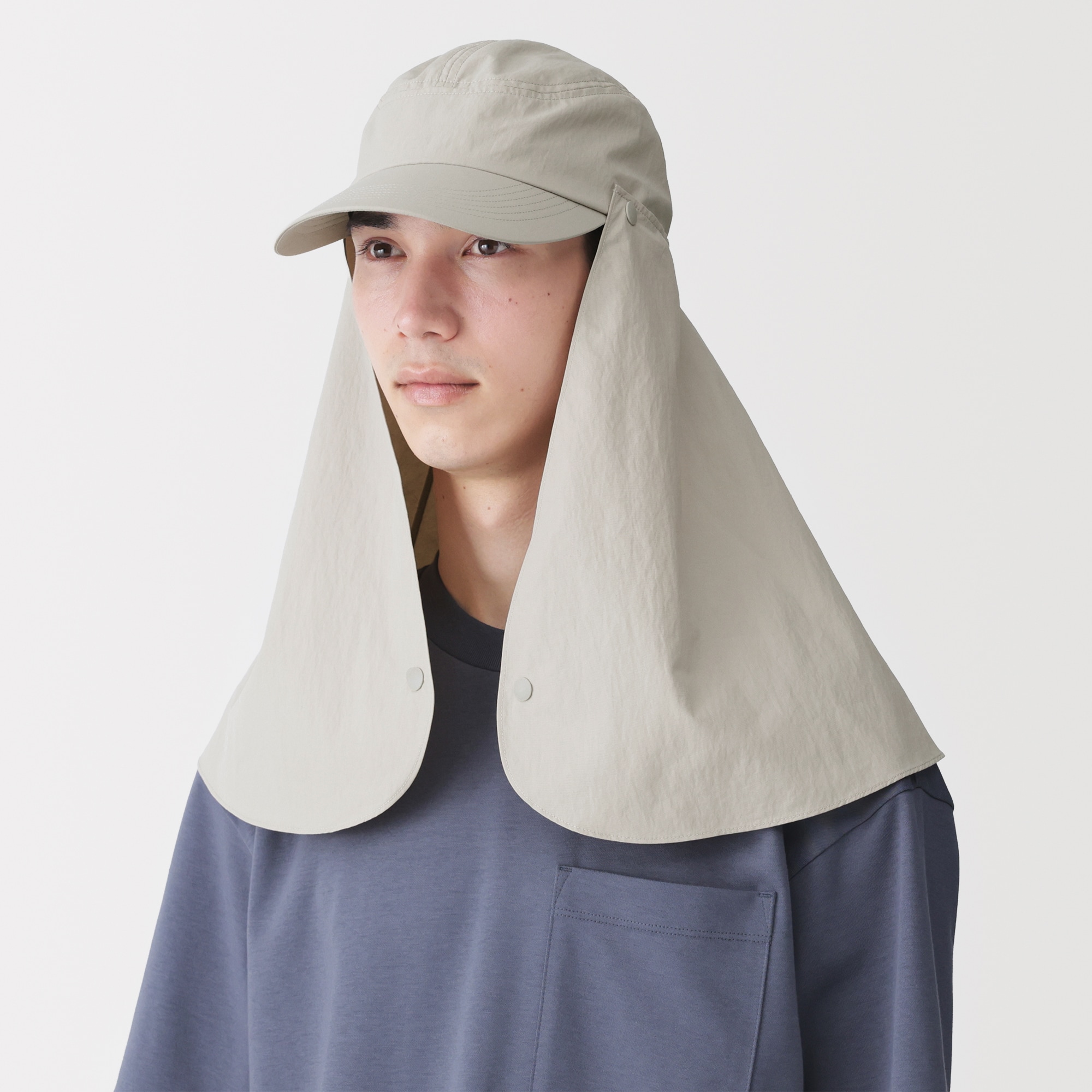 ＵＶカット日陰を持ち歩くキャップ