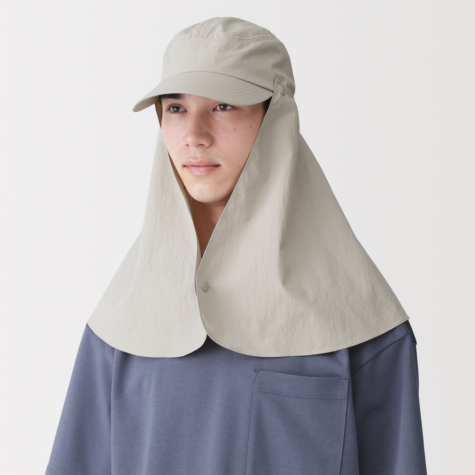 ＵＶカット日陰を持ち歩くキャップ