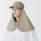 ＵＶカット日陰を持ち歩くキャップ