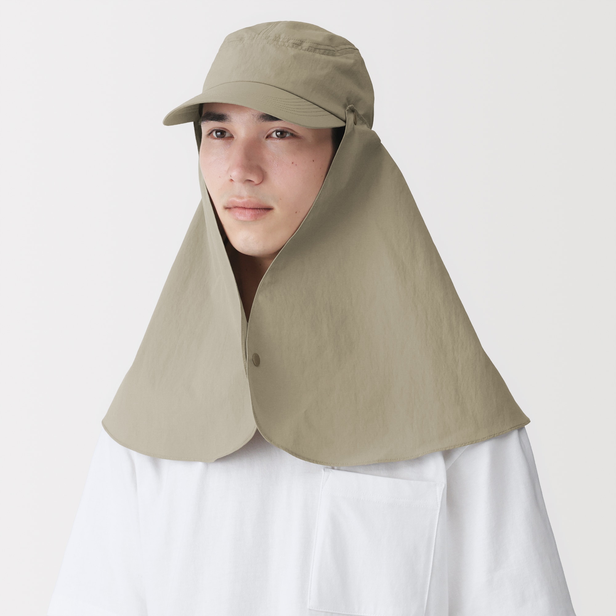 ＵＶカット日陰を持ち歩くキャップ