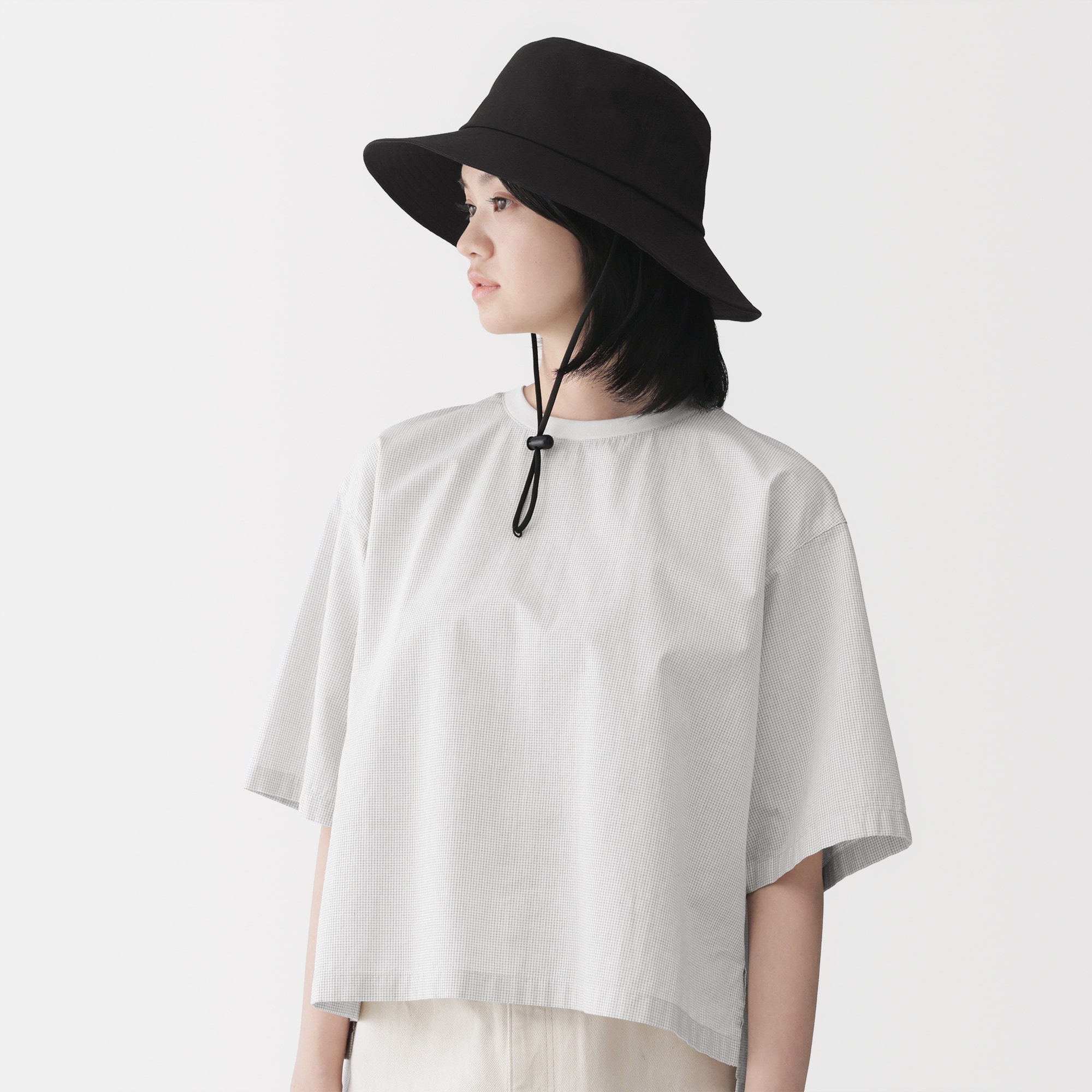 ＵＶカット　ムレにくいコットンバケットハット
