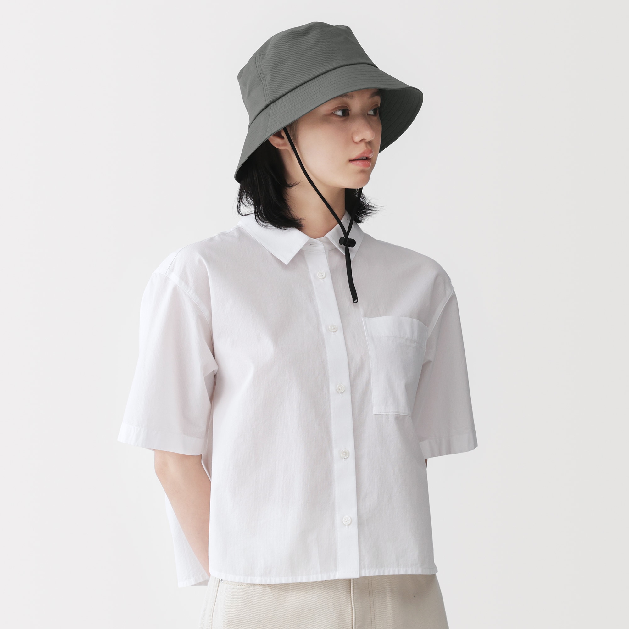 UVカット風を通す ちいさくまとまる バケットハット | 無印良品