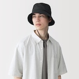 ＵＶカット風を通す　ちいさくまとまる　バケットハット