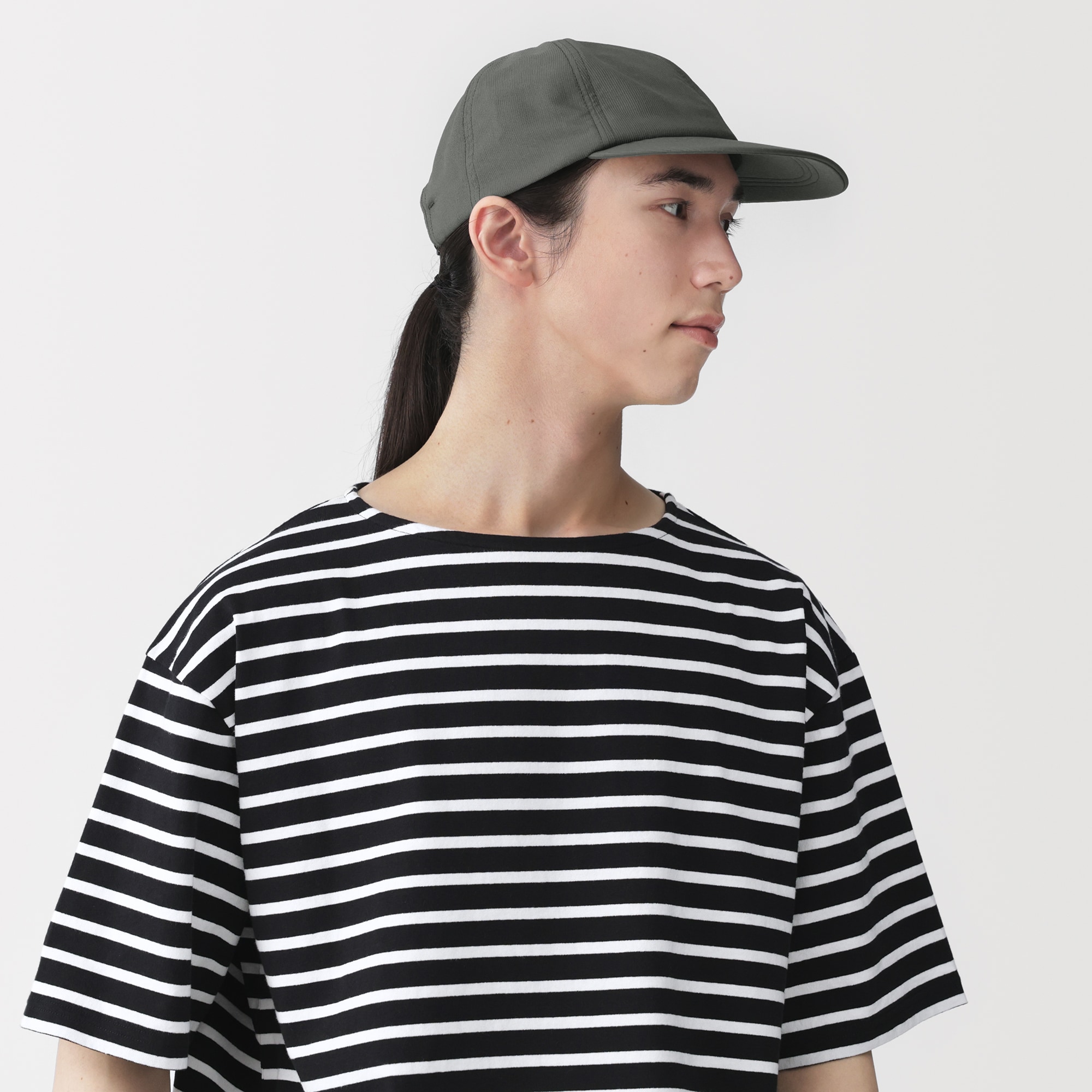 ＵＶカット風を通す　ちいさくまとまる　キャップ