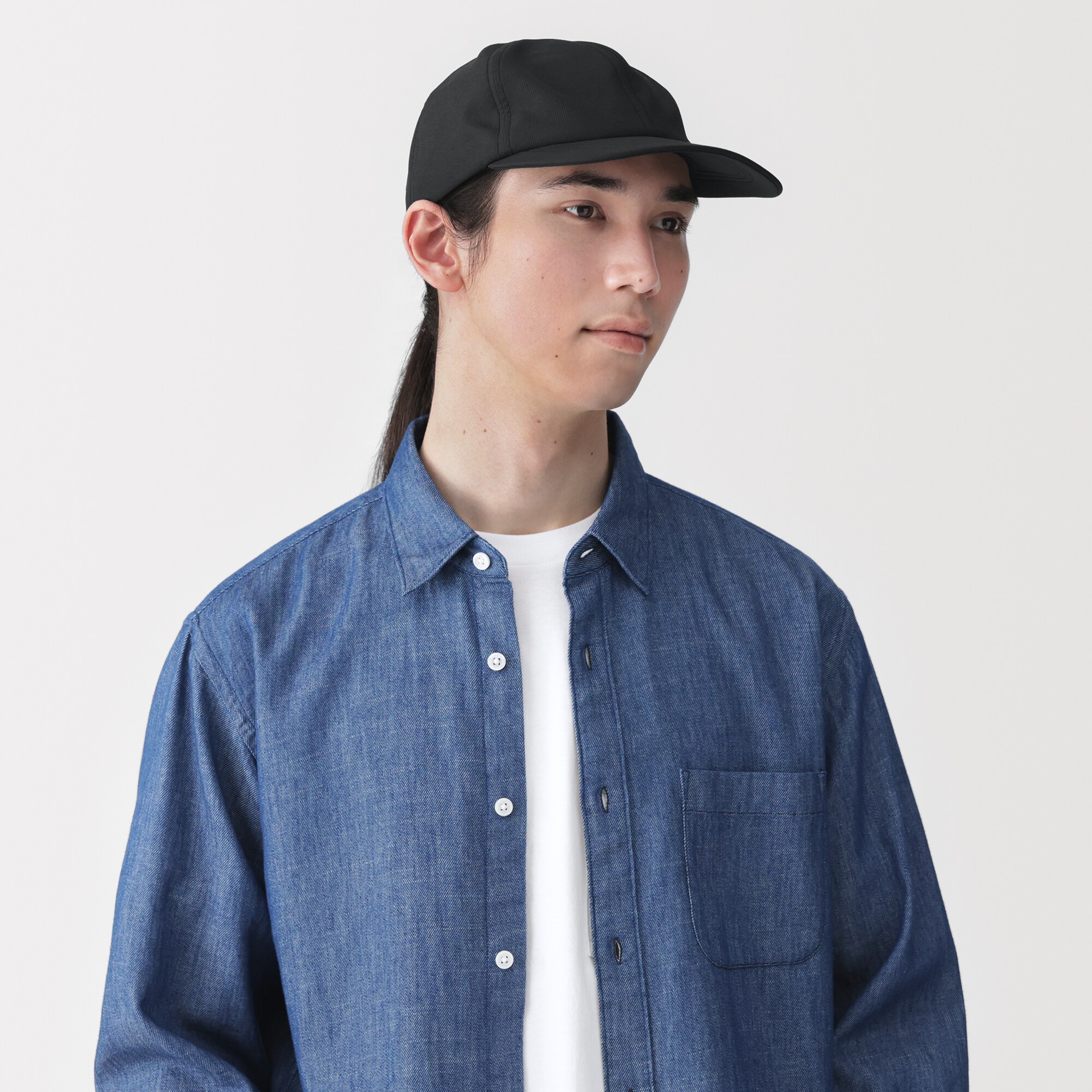 ＵＶカット風を通す　ちいさくまとまる　キャップ