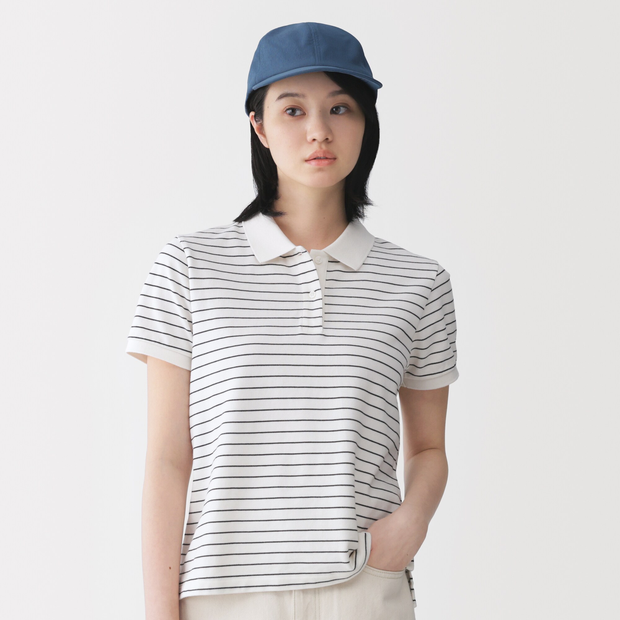 ＵＶカット風を通す　ちいさくまとまる　キャップ