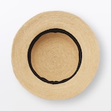 ラフィアたためるバケットハット