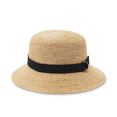 【３月中旬発売予定】ラフィアたためるバケットハット