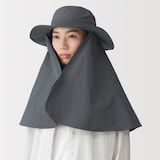 ＵＶカット日陰を持ち歩くサファリハット