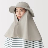 ＵＶカット日陰を持ち歩くサファリハット