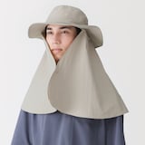 ＵＶカット日陰を持ち歩くサファリハット