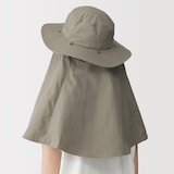 ＵＶカット日陰を持ち歩くサファリハット