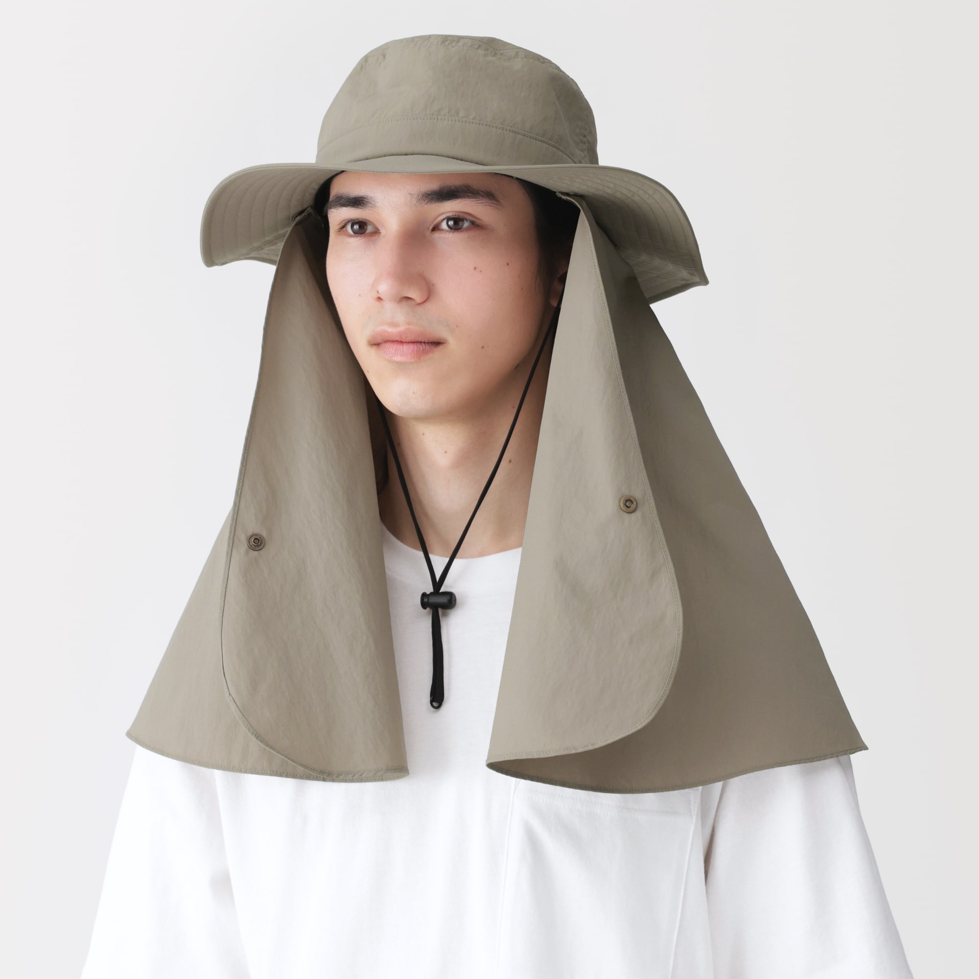 ＵＶカット日陰を持ち歩くサファリハット