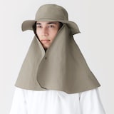 ＵＶカット日陰を持ち歩くサファリハット