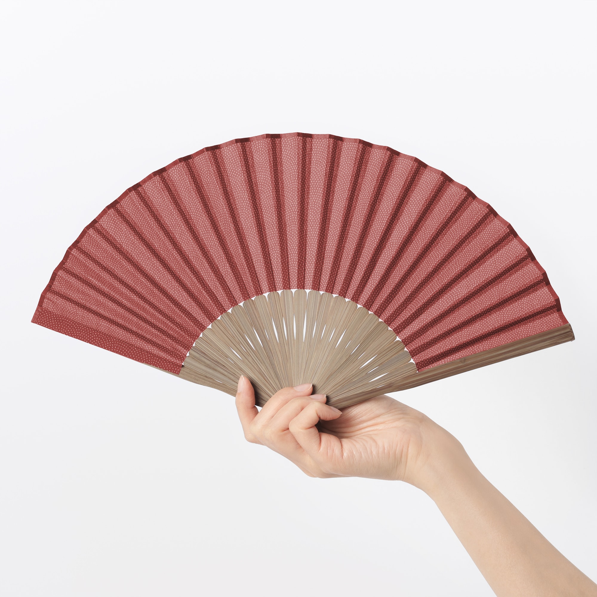 扇子（鮫小紋）