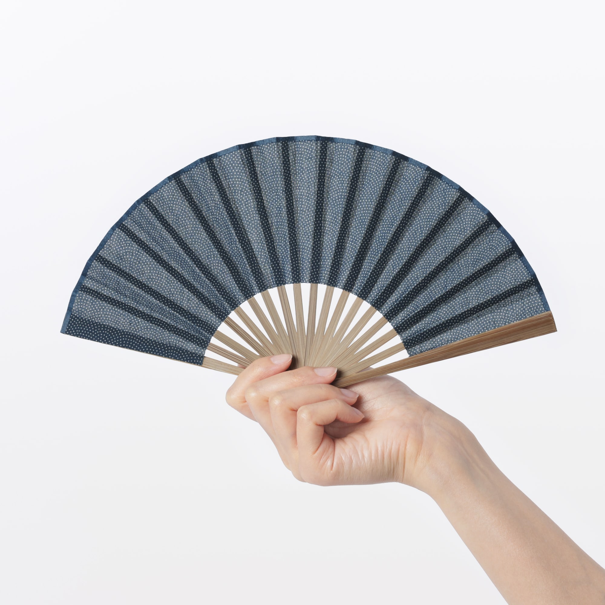 ミニ扇子（鮫小紋）