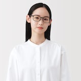 ＵＶ４００　ブルーライト対応　ナロースクエア型サングラス