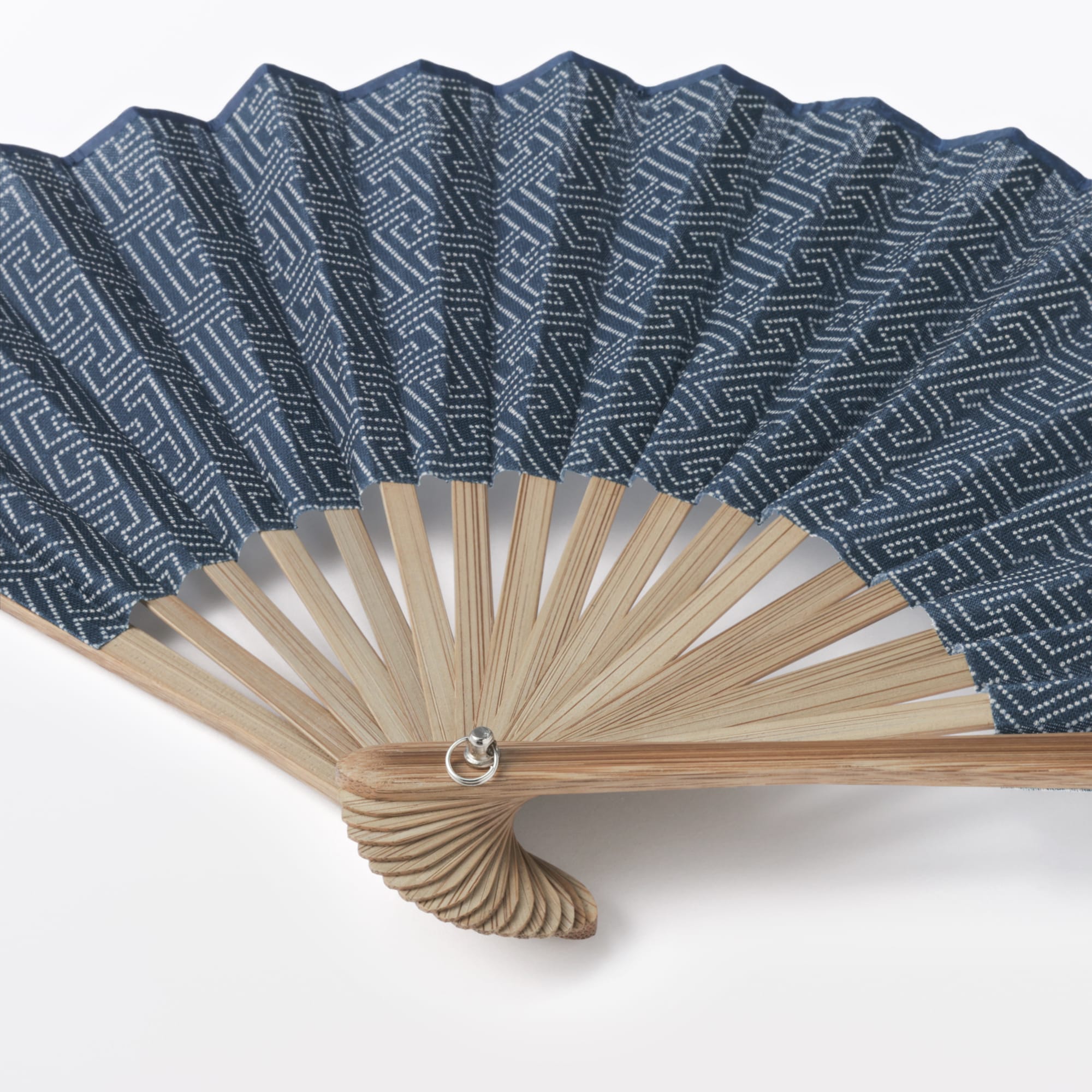 ミニ扇子（工字繋ぎ柄）