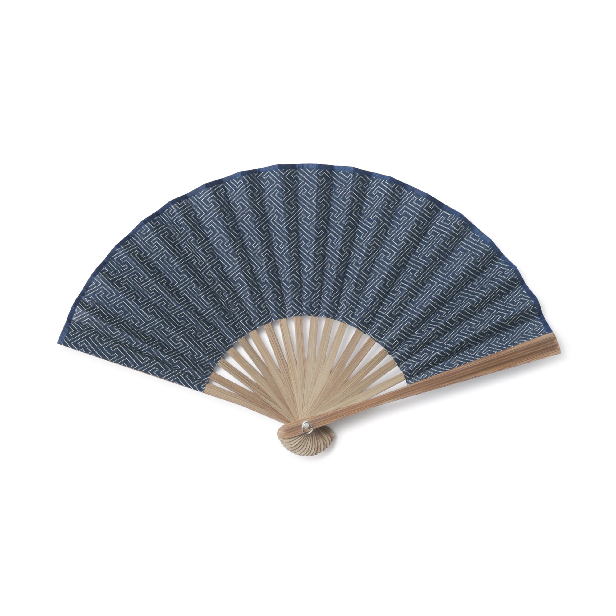 ミニ扇子（工字繋ぎ柄）