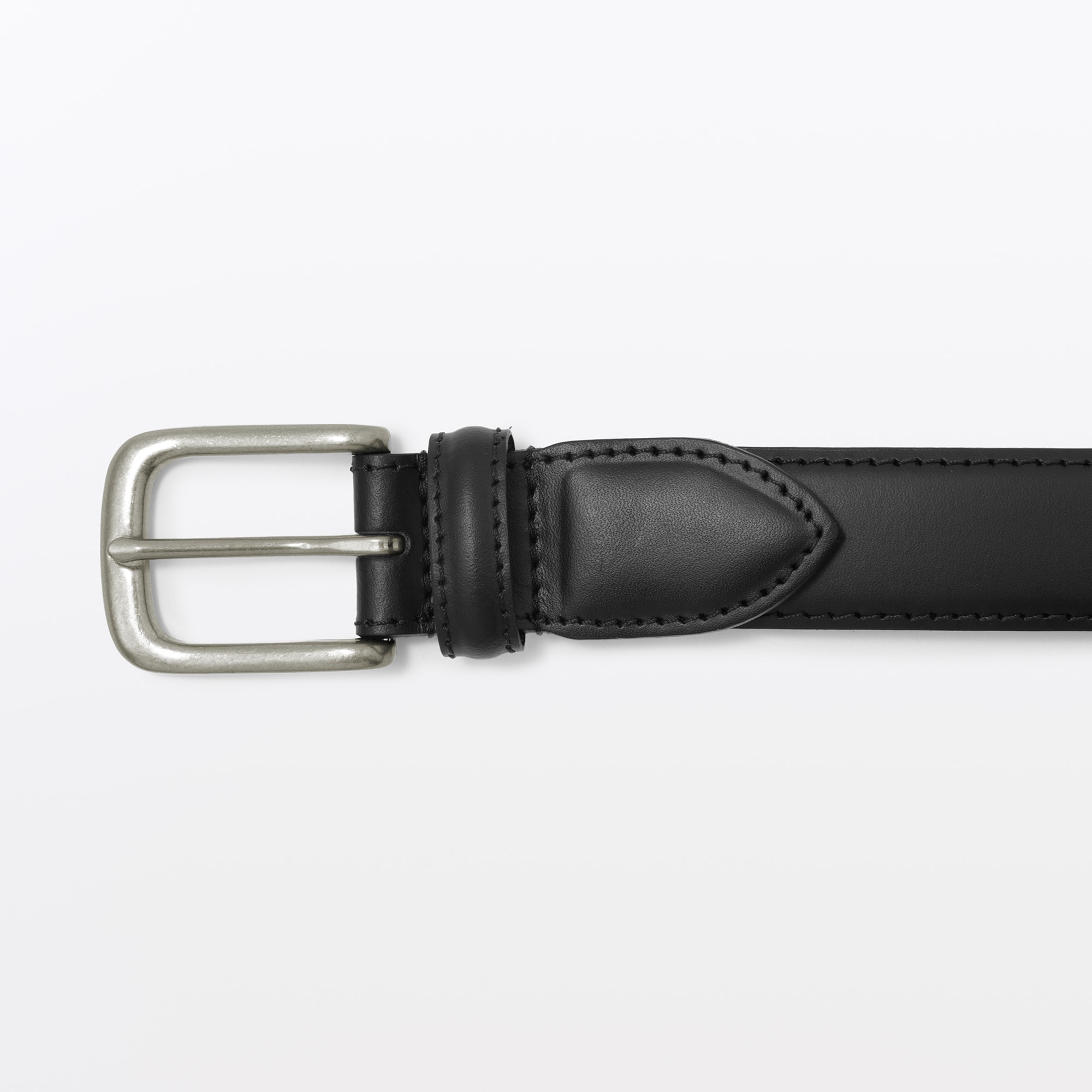 ベジタブルタンニンレザー　長さ調節式ベルト　中幅ステッチ