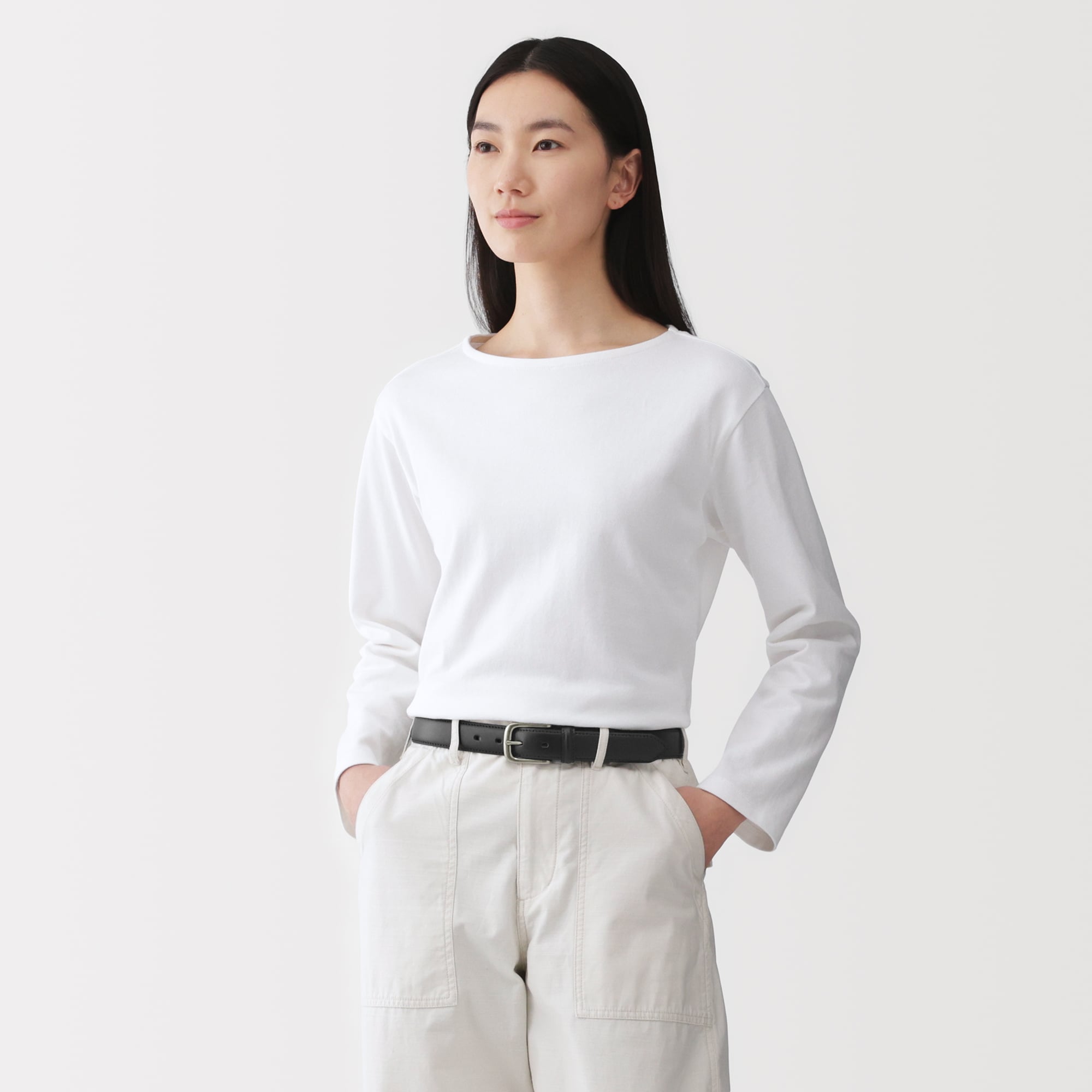 ベジタブルタンニンレザー　長さ調節式ベルト　中幅ステッチ