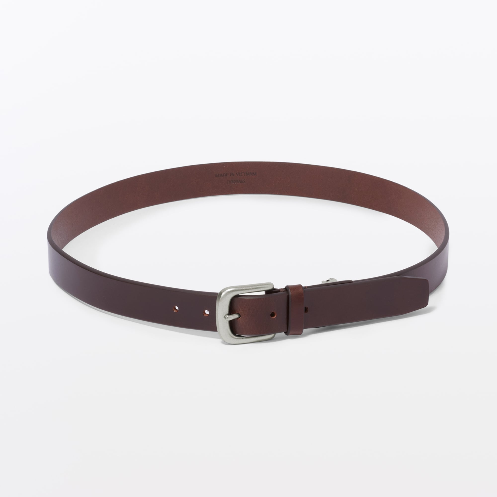 ベジタブルタンニンレザー　長さ調節式ベルト　中幅