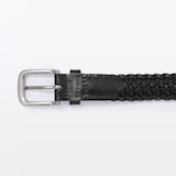 ベジタブルタンニンレザー　手編みベルト　中幅