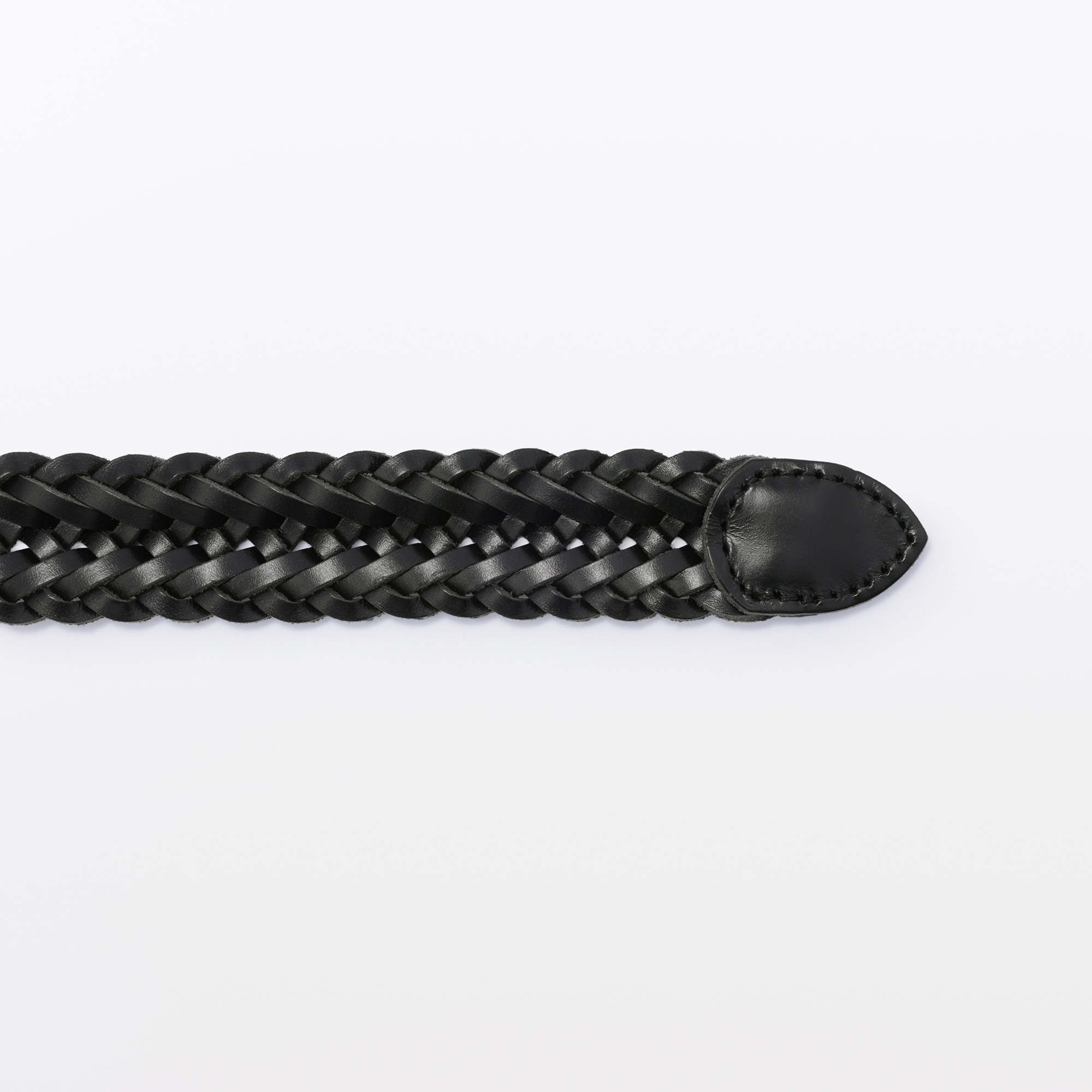 ベジタブルタンニンレザー 手編みベルト 中幅 | 無印良品