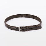 ベジタブルタンニンレザー　手編みベルト　中幅