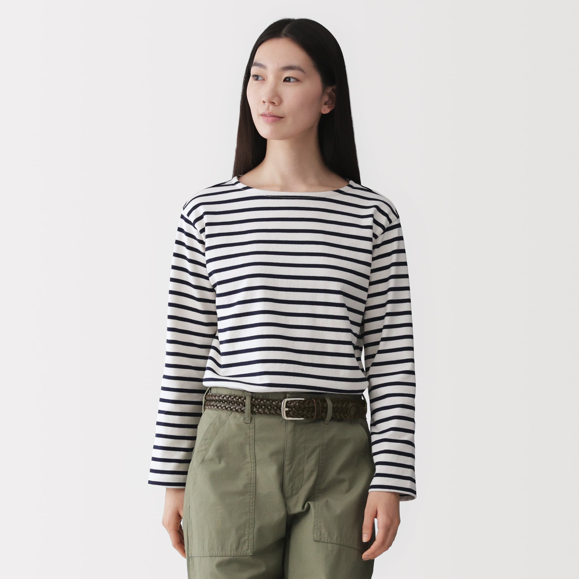 ベジタブルタンニンレザー　手編みベルト　中幅