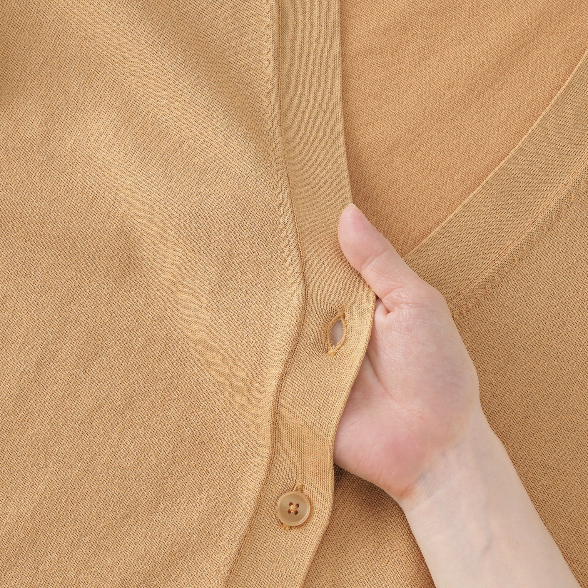 婦人　ＵＶカットライトニットＶネックカーディガン