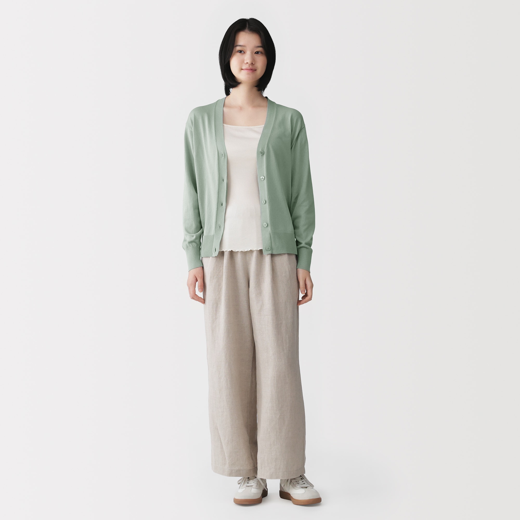 婦人　ＵＶカットライトニットＶネックカーディガン