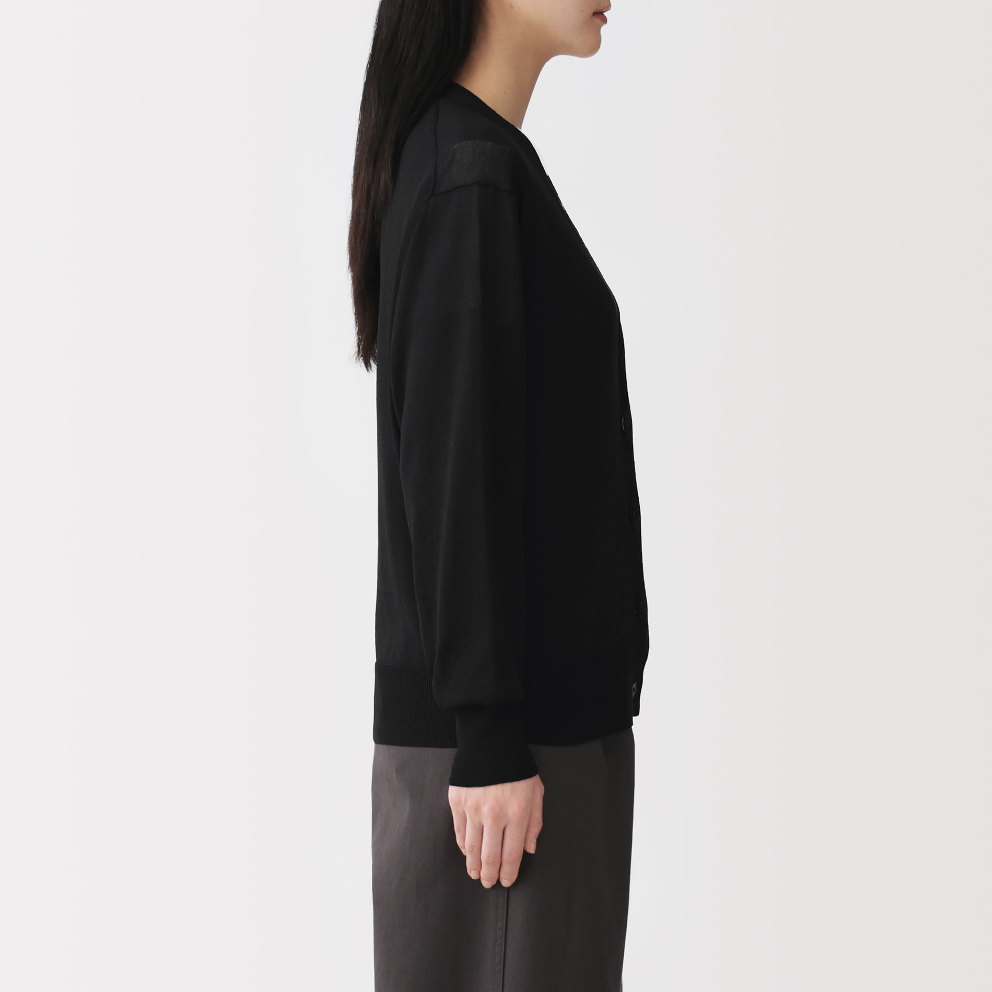 婦人　ＵＶカットライトニットＶネックカーディガン