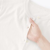 婦人　ＵＶカット強撚コットンクルーネックカーディガン