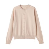 婦人　ＵＶカット強撚コットンクルーネックカーディガン