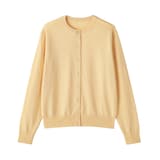 婦人　ＵＶカット強撚コットンクルーネックカーディガン