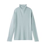 婦人　なめらか天竺編みシアーハイネックセーター