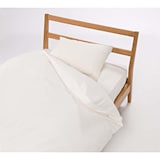 エジプト綿　高密度織ホテル仕様のボックスシーツ・ＳＳ／オフ白