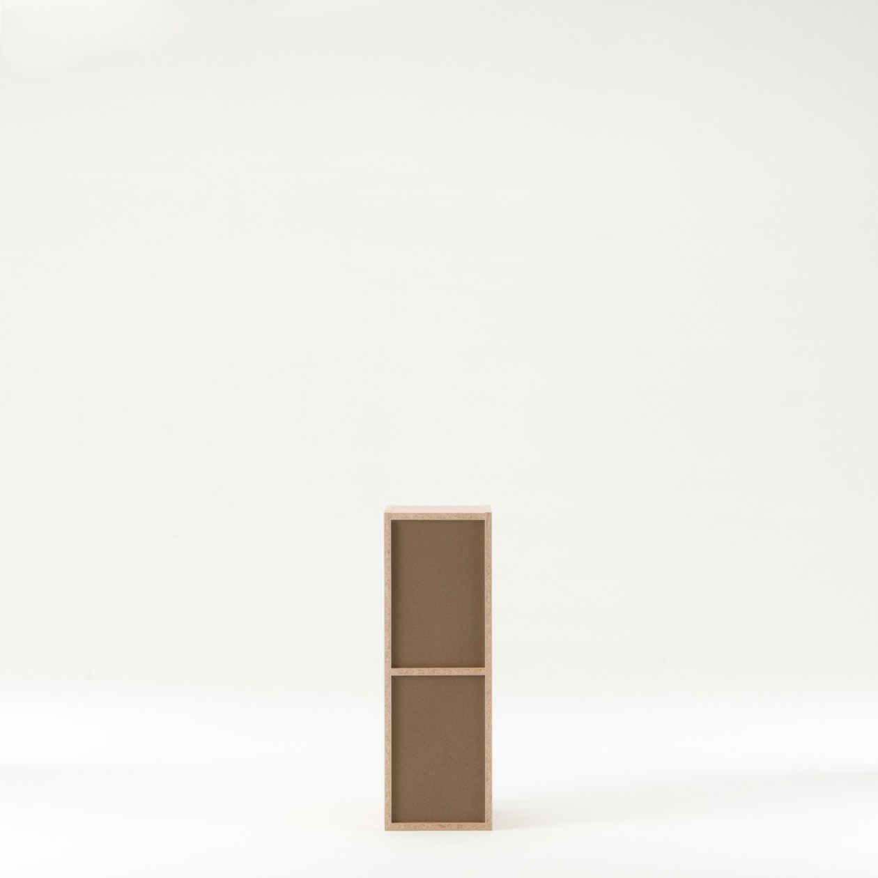 パルプボードボックス・スリム・２段／ベージュ