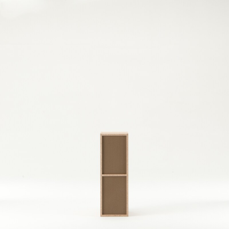 パルプボードボックス・スリム・2段／ベージュ | 無印良品