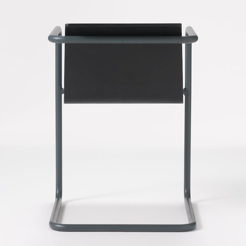 スチールパイプチェア／ダークグレー