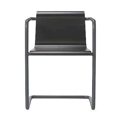 スチールパイプチェア／ダークグレー