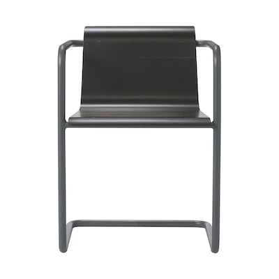 スチールパイプチェア／ダークグレー | 無印良品