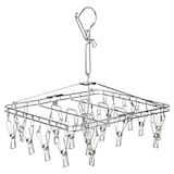 オールステンレス角型ハンガー・小